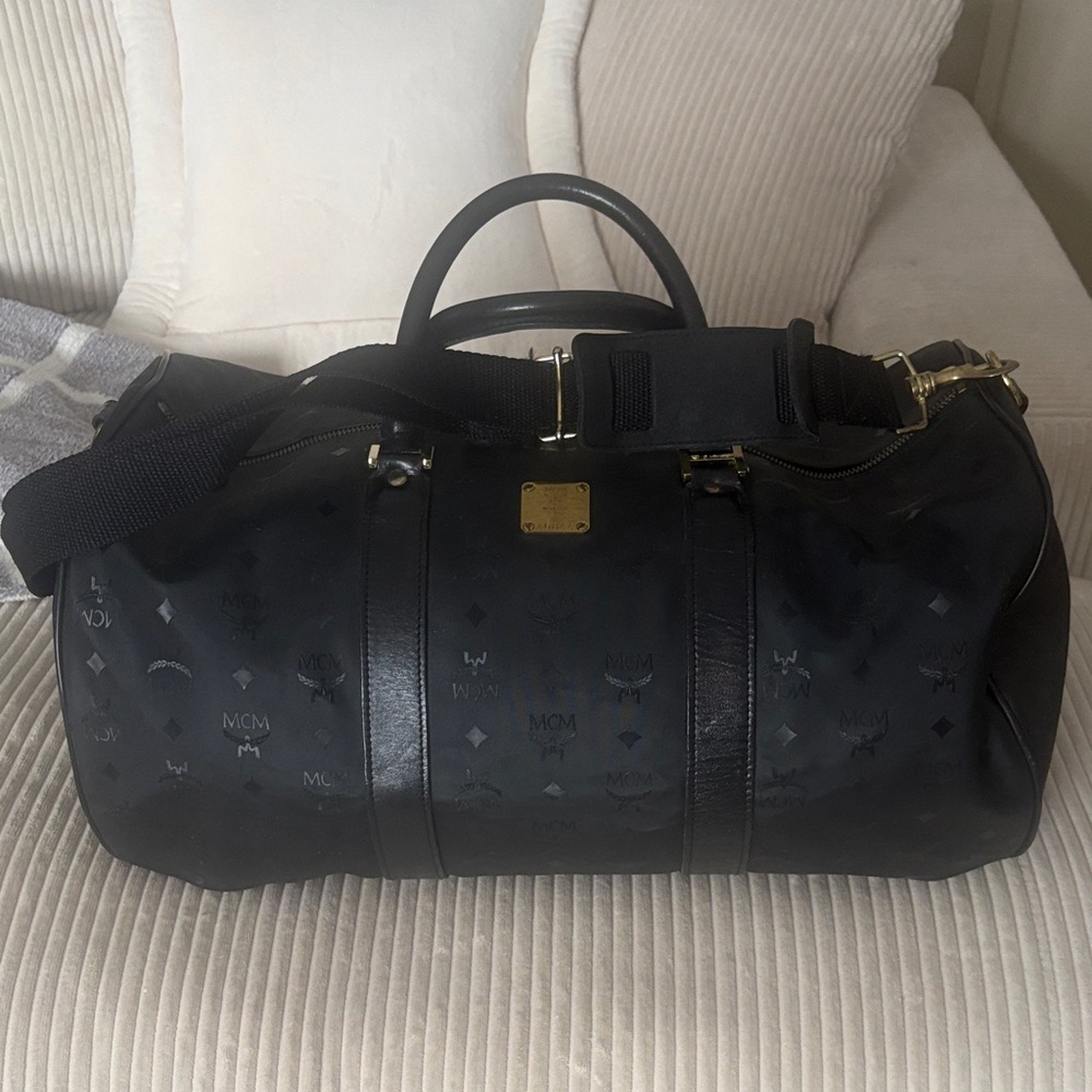 MCM black duffel